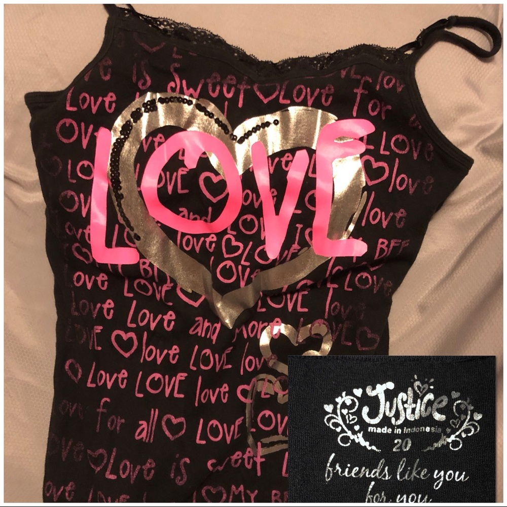 Justice size 20 tank